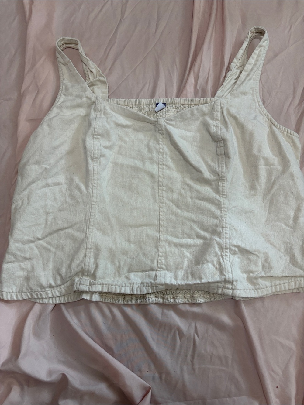 Old Navy Cream Elastic Waist Shorts